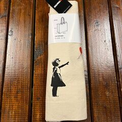 【10%OFF】【Banksy】BOX TOTE BAG COTTON CANVAS bnk-004 バルーン ユニセックス 送料無料の画像