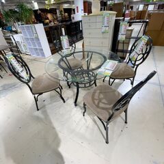 丸ﾃｰﾌﾞﾙ/ｶﾞﾗｽ天板(No:1273106)の画像