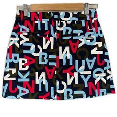 美品 Jack Bunny!! ジャックバニー ブランドロゴ 春夏 SS スカート ポリエステル マルチカラー レディース 0(S) ゴルフウェア【古着】【中古】の画像