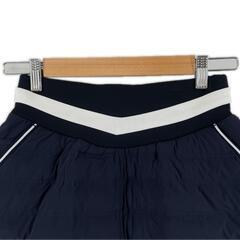 美品 Ampasy アンパスィ ブランドロゴ 秋冬 AW スカート ポリエステル/ポリウレタン ネイビー レディース S【古着】【中古】の画像