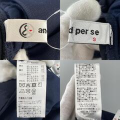 美品 Ampasy アンパスィ ブランドロゴ 秋冬 AW スカート ポリエステル/ポリウレタン ネイビー レディース S【古着】【中古】の画像