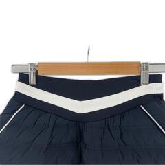 美品 Ampasy アンパスィ ブランドロゴ 秋冬 AW スカート ポリエステル/ポリウレタン ネイビー レディース S【古着】【中古】の画像