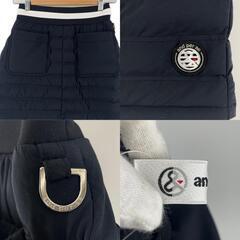 美品 Ampasy アンパスィ ブランドロゴ 秋冬 AW スカート ポリエステル/ポリウレタン ネイビー レディース S【古着】【中古】の画像