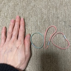 キラキラヘアゴムの画像