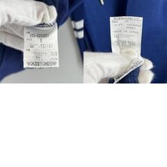 美品 PEARLY GATES パーリーゲイツ 両面プリント 秋冬 AW パーカー ポリエステル/コットン ブルー メンズ 5（L） ゴルフウェア　フルジップアップ【古着】【中古】の画像