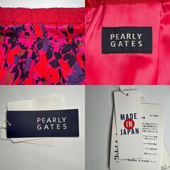 未使用品 PEARLY GATES パーリーゲイツ 花柄・ボタニカル オールシーズン スカート コットン ピンク レディース 00（SS） ゴルフウェア タグ付き【古着】【中古】の画像