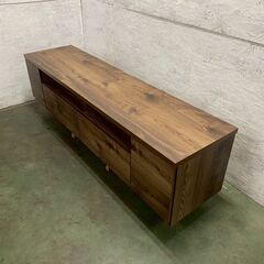 TVボード テレビボード テレビ台 引き出し収納付き 木目 家具 インテリア ローボード リビング収納 収納家具 A0809YGの画像