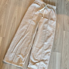 裏起毛パンツ ホワイトの画像