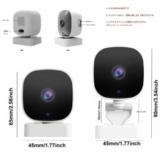 『値下げ対象外』《在庫2点》🎀【新品】高画質Wi-Fiカメラ✨スマホで見守り📱簡単接続タイプの画像