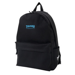 【10%OFF】THRASHER TH-U デイパック 19L ユニセックス BLACK / BLUE　US表するスケートボード専門誌THRASHER MAGAZINEブランド　送料無料の画像