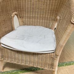  【引き取り限定。置き配。越前市】籐椅子　Aの画像