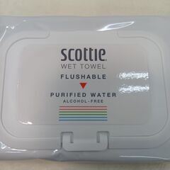 海外・日本製品のサルベージ品　scottie  wet  towel　80枚入り　１パックの価格ですの画像