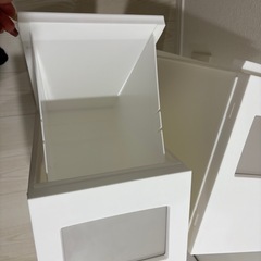 新品　ゴミ箱　2つセット　白　ホワイト　ダストケースの画像