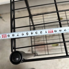 スチールラック　黒3段の画像