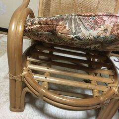  【引き取り限定。置き配。越前市】籐椅子　Bの画像
