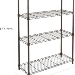 スチールラック　ぶらっくブラックの画像