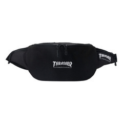 【10%OFF】THRASHER TH-V ウエストバッグ 4L ユニセックス BLACK / WHITE　US表するスケートボード専門誌THRASHER MAGAZINEブランド　送料無料の画像