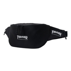 【10%OFF】THRASHER TH-V ウエストバッグ 4L ユニセックス BLACK / WHITE　US表するスケートボード専門誌THRASHER MAGAZINEブランド　送料無料の画像