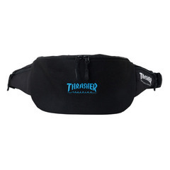 【10%OFF】THRASHER TH-V ウエストバッグ 4L ユニセックス BLACK / BLUE　US表するスケートボード専門誌THRASHER MAGAZINEブランド　送料無料　の画像