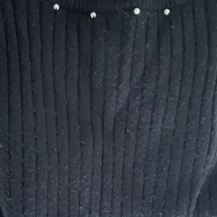 Arrow ブラック　カットソー　セーター　の画像