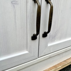 レンジボード キッチンボード キッチン 収納 家電 ラック スライド棚 食器棚 カップボード 炊飯器ラック 収納棚 ホワイト 白の画像