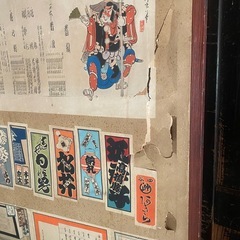 屏風  骨董品　の画像