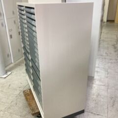 中古　コクヨ　A3レターケース　トレーキャビネット　引き出し書類保管庫　クリアケース書庫　クリアトレーキャビネット　クリアケースキャビネット　A3　2列16段　W899×D450×H1110　愛知　一宮市　稲沢市　江南市　岐阜　羽島市　各務ヶ原市　岐阜市　三重　名古屋　グッドプライス一宮の画像