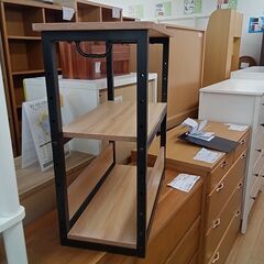 ★リユースのサカイつくば店★TK7192  収納ラック ナチュラル H65×D30×W60 クリーニング済みの画像