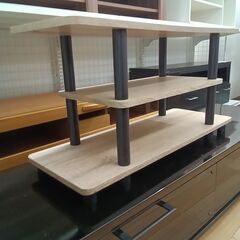 ★リユースのサカイつくば店★TK7193  テレビ台 ナチュラル H41×D30×W80 クリーニング済みの画像