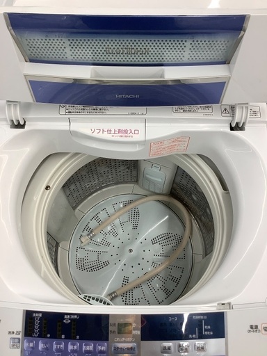 【6か月動作保証】Hitachi 全自動洗濯機