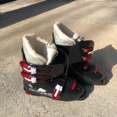 中古GENFACTORY ROOXIS 子ども用スキー靴 24.0cm 黒/赤インナーボアの画像