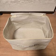 無印　収納ボックス　ベージュの画像