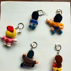 未使用　ドラえもん登場人物（5人）　キーホルダーの画像
