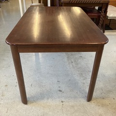 A2511-107 ダイニングテーブル ダークブラウン 1300×800 キズ汚れ有りの画像