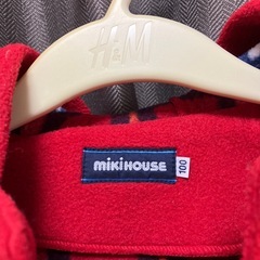 ミキハウス　ダッフルコート100の画像