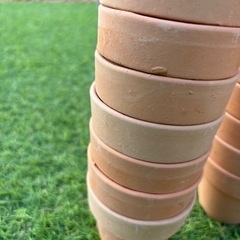 素焼き 植木鉢 2.5号 70個まとめて 素焼き鉢の画像