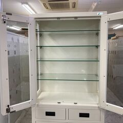 中古　美品　SOLNO　タカゾノ　ケビント　飾り棚　食器棚　本棚　店舗什器　ガラスキャビネット　ガラスショーケース　ディスプレイケース　医療棚　ドクターキャビネット　スチール製　アンティーク　愛知　一宮市　稲沢市　江南市　岐阜　羽島市　各務ヶ原市　岐阜市　三重　名古屋　グッドプライス一宮の画像