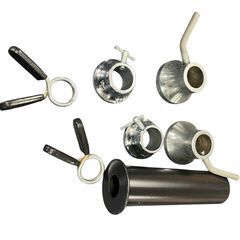 バーベルシャフト 各種留め具付き（重りなし）在庫：２個セットの画像