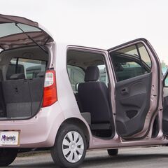 H.27(2015)年 スズキ ワゴンR FX ETC・ナビ・TV ピンク☆車検付き・整備渡・1年保証付☆の画像