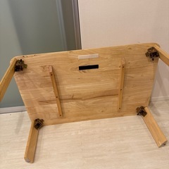 ローテーブル　折りたたみテーブル　ナチュラル　の画像