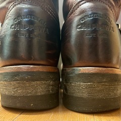 Chippewa チペワ エンジニアブーツ ショートブーツ 希少黒タグの画像