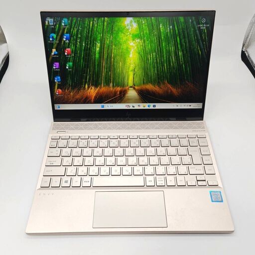 極美品 タッチパネル バッテリ新品 フルHD 13.3 HP ノートPC ENVY Laptop13 ah0xx Core i5-8250U windows11  8GB SSD256GB  カメラあり オフィス (C246)