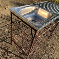 作業台付きガーデンシンクの画像