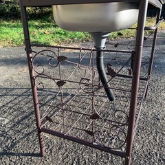 作業台付きガーデンシンクの画像