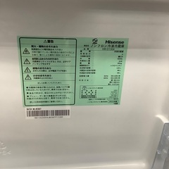 【6か月動作保証】Hisense 2ドア冷蔵庫の画像