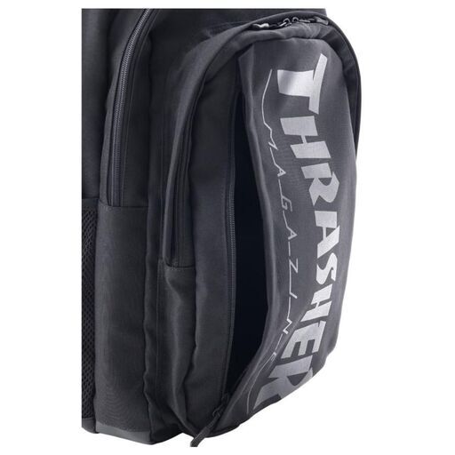 【10%OFF】バッグ ユニセックス THRASHER TH-F 35L　バックパック　ユニセックス　BLACK / BLACK US表するスケートボード専門誌THRASHER MAGAZINEブランド　送料無料　