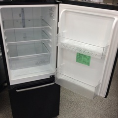 【大容量ドアポケット】2ドア冷凍冷蔵庫 Hisense ﾊｲｾﾝｽ HR-D15CB 150L 2021年製:パールブラックの画像