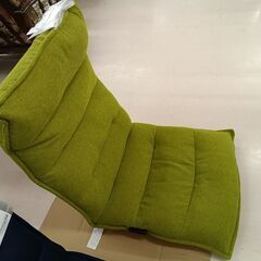 リユースのサカイ栃木店★ジモティ割あり★  座椅子 ライトグリーン W54×D68～100×H73 クリーニング済み TC11479の画像