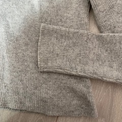rienda グレー 長袖ニットセーター の画像