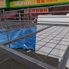 階段付パイプベッド(宮無)(ハイタイプ) ロフトベッド シングルベッドフレーム スチールフレーム☆札幌市白石区☆店頭お引き取り歓迎【自社配送は札幌市内限定】【倉庫保管】の画像